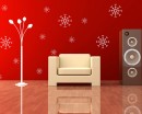 Snowflake Pattern Wall Decal Nursery Modern Vinyl Sticker